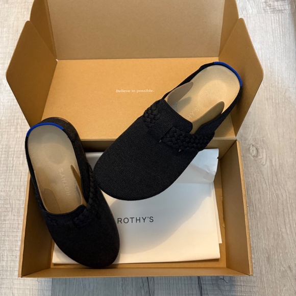 Rothy's The Braid Clog - Black Size 8 - Picture 4 of 6